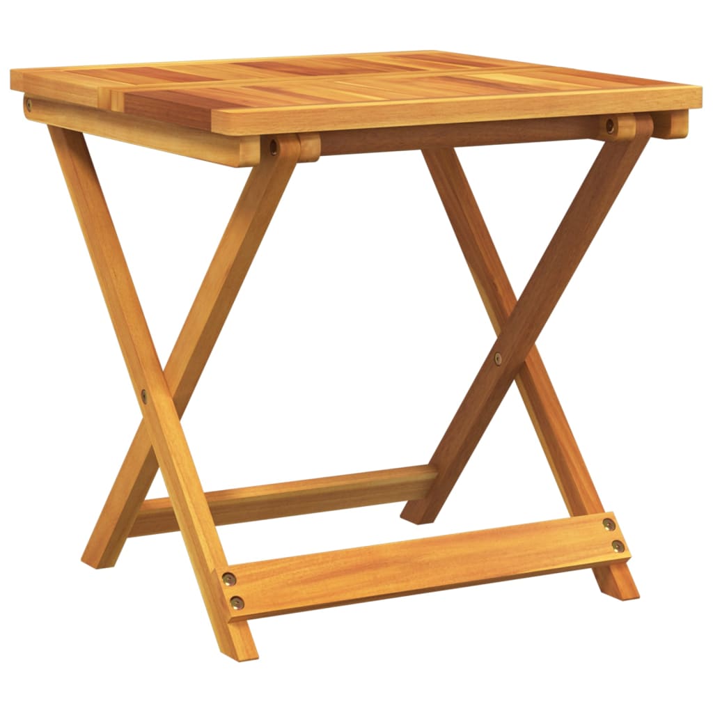 Tuintafel inklapbaar 50x50x50 cm massief acaciahout is nu te koop bij PeponiXL, paradijselijk wonen!
