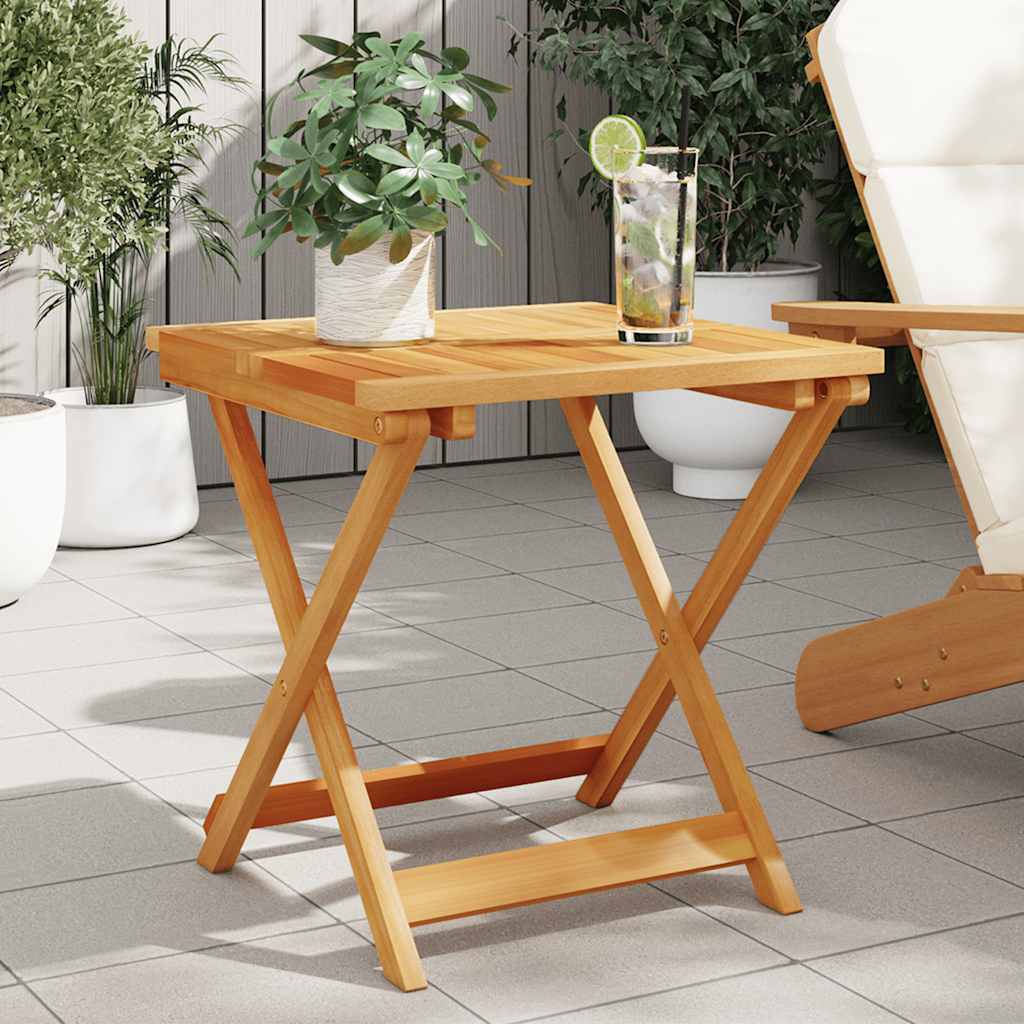 Tuintafel inklapbaar 50x50x50 cm massief acaciahout is nu te koop bij PeponiXL, paradijselijk wonen!
