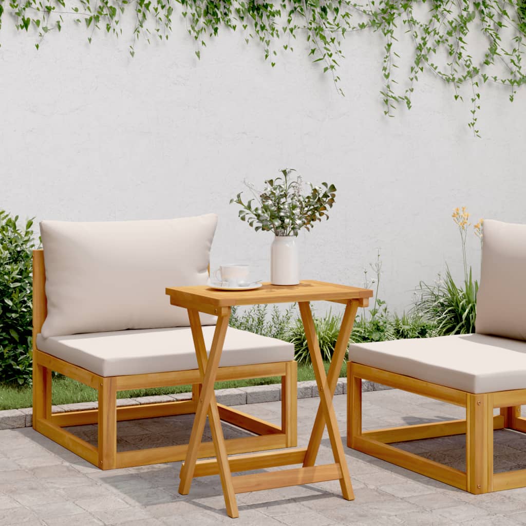 Tuintafel inklapbaar 50x36x60 cm massief acaciahout is nu te koop bij PeponiXL, paradijselijk wonen!