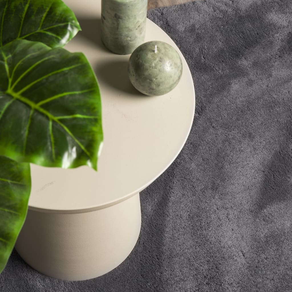 Vloerkleed HUARTE laagpolig zacht wasbaar 140x200 cm antraciet is nu te koop bij PeponiXL, paradijselijk wonen!