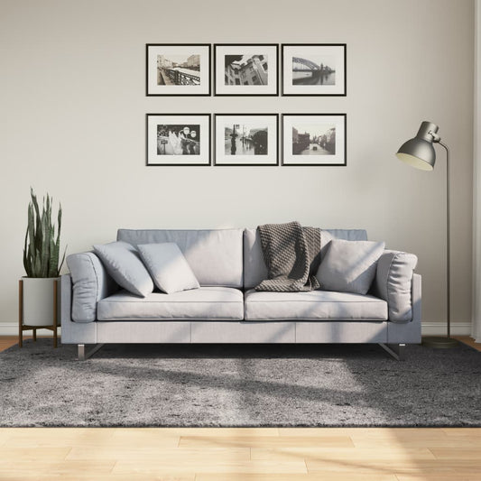 Vloerkleed HUARTE laagpolig zacht wasbaar 160x230 cm antraciet is nu te koop bij PeponiXL, paradijselijk wonen!