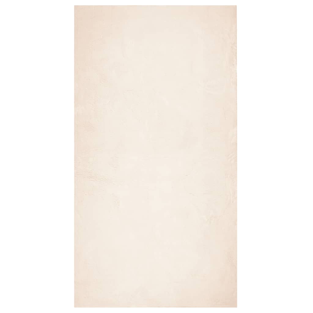 Vloerkleed HUARTE laagpolig zacht wasbaar 60x110 cm beige is nu te koop bij PeponiXL, paradijselijk wonen!