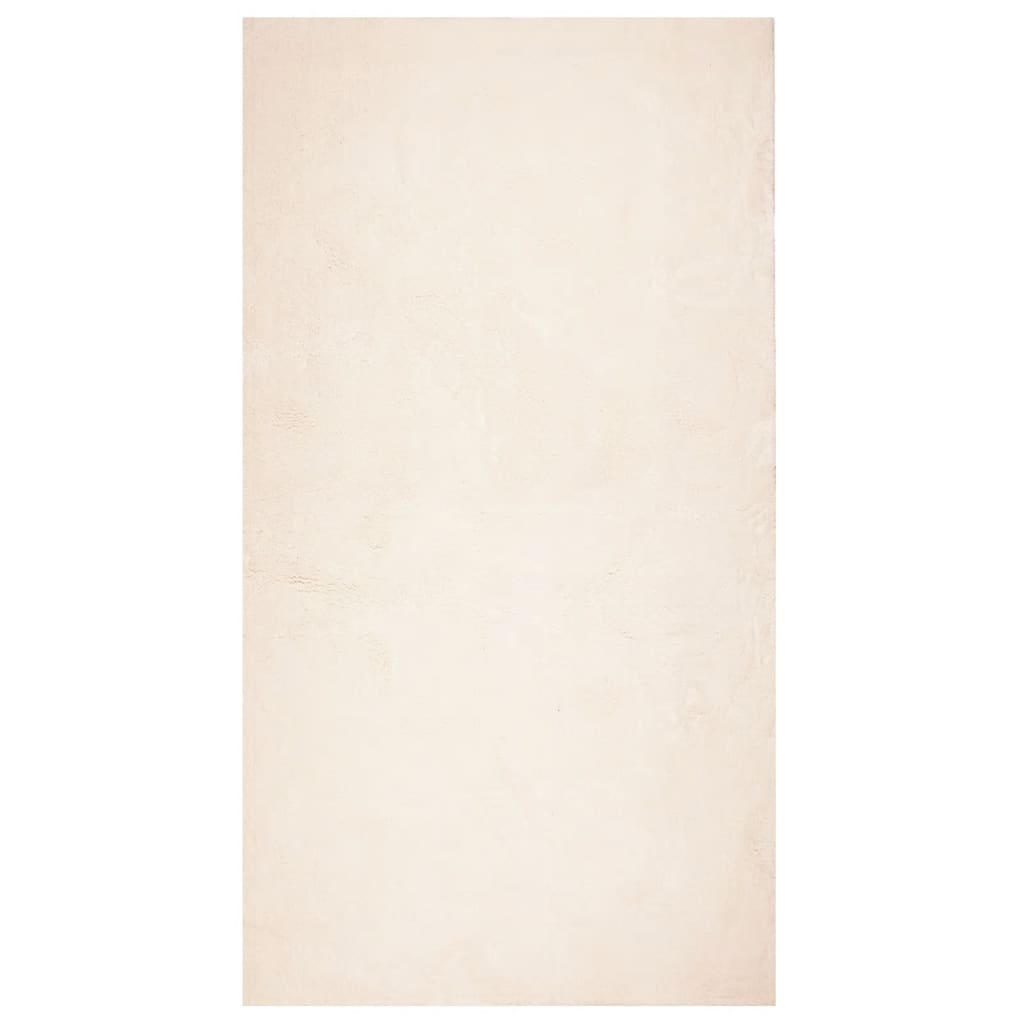 Vloerkleed HUARTE laagpolig zacht wasbaar 80x150 cm beige is nu te koop bij PeponiXL, paradijselijk wonen!