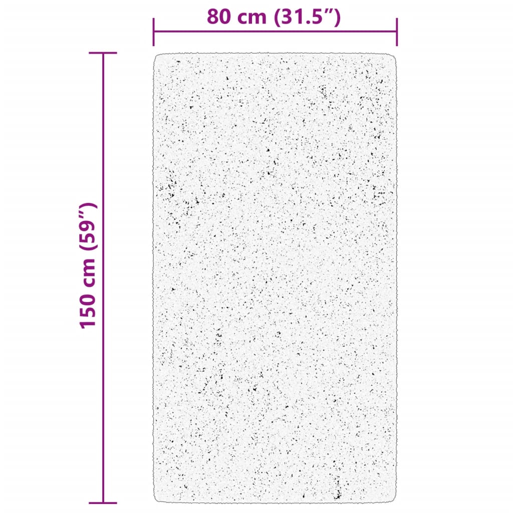 Vloerkleed HUARTE laagpolig zacht wasbaar 80x150 cm beige is nu te koop bij PeponiXL, paradijselijk wonen!