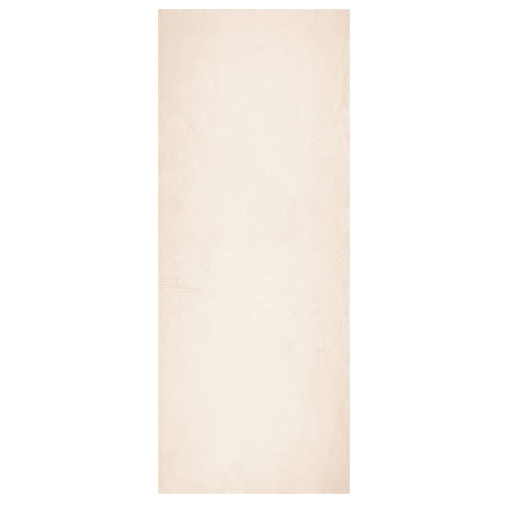 Vloerkleed HUARTE laagpolig zacht wasbaar 80x200 cm beige is nu te koop bij PeponiXL, paradijselijk wonen!
