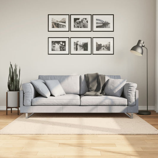 Vloerkleed HUARTE laagpolig zacht wasbaar 120x170 cm beige is nu te koop bij PeponiXL, paradijselijk wonen!