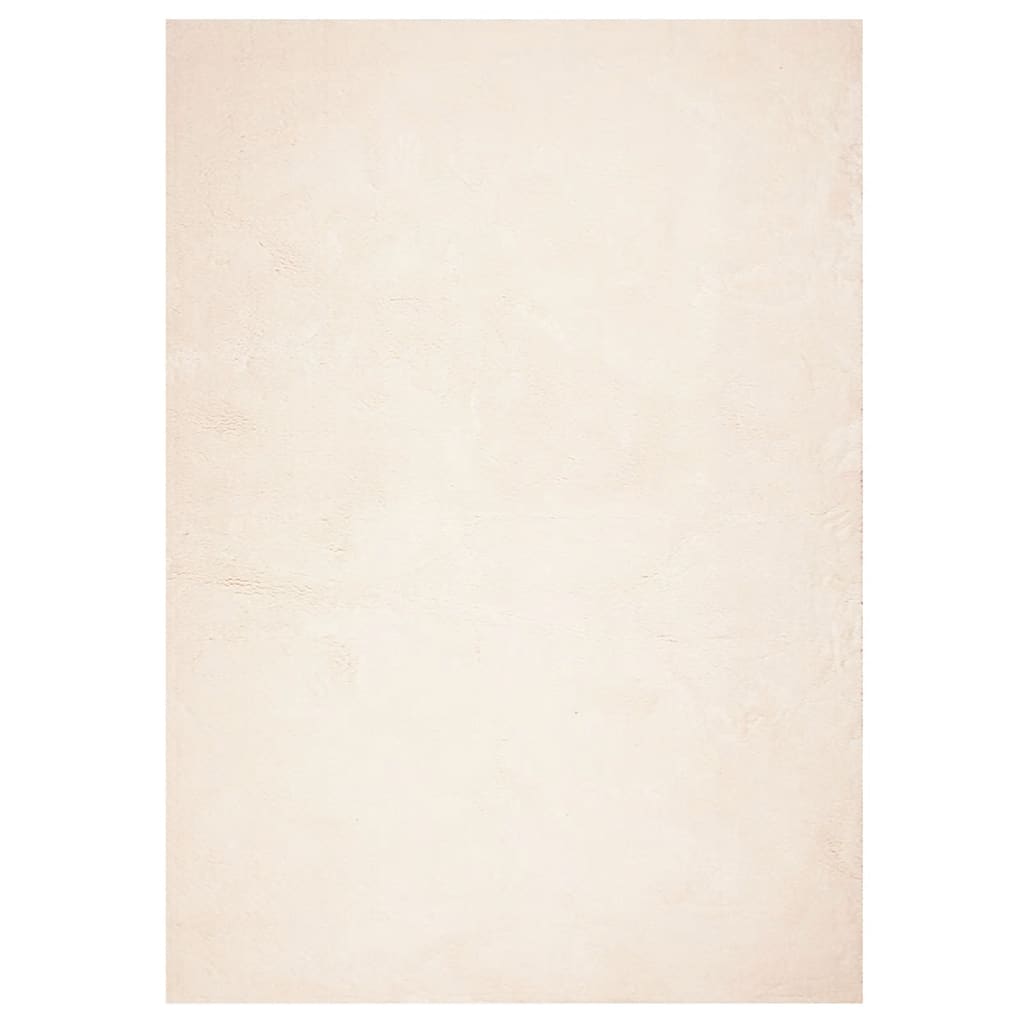Vloerkleed HUARTE laagpolig zacht wasbaar 140x200 cm beige is nu te koop bij PeponiXL, paradijselijk wonen!