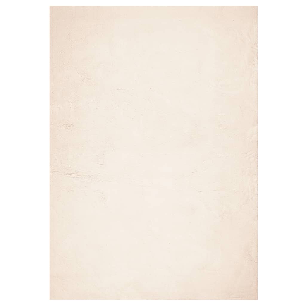Vloerkleed HUARTE laagpolig zacht wasbaar 160x230 cm beige is nu te koop bij PeponiXL, paradijselijk wonen!