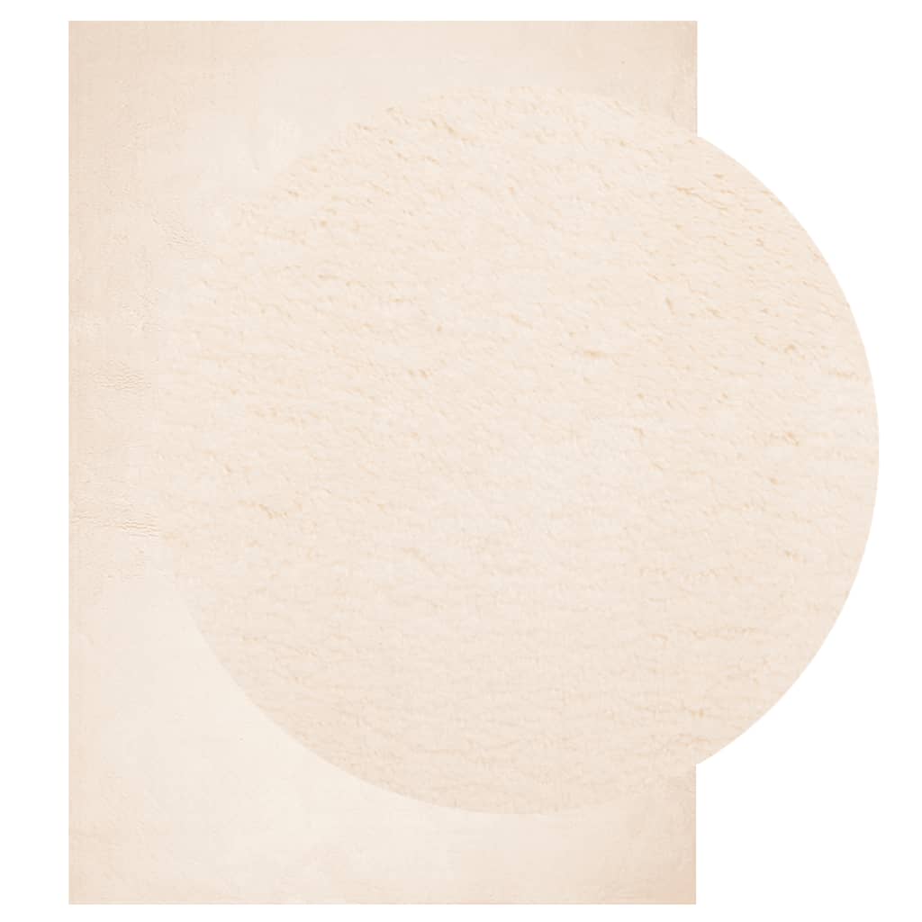 Vloerkleed HUARTE laagpolig zacht wasbaar 240x340 cm beige is nu te koop bij PeponiXL, paradijselijk wonen!