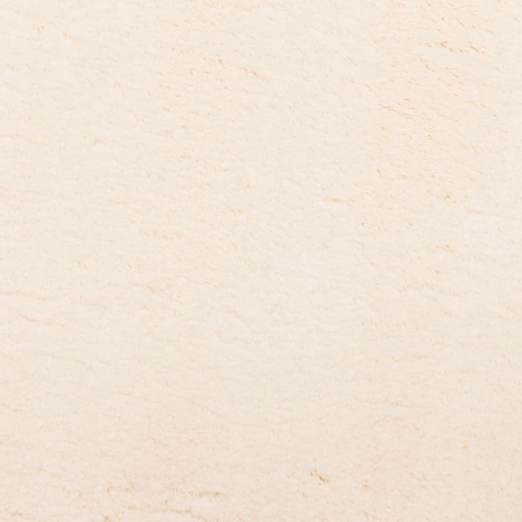 Vloerkleed HUARTE laagpolig zacht wasbaar Ø 120 cm beige is nu te koop bij PeponiXL, paradijselijk wonen!