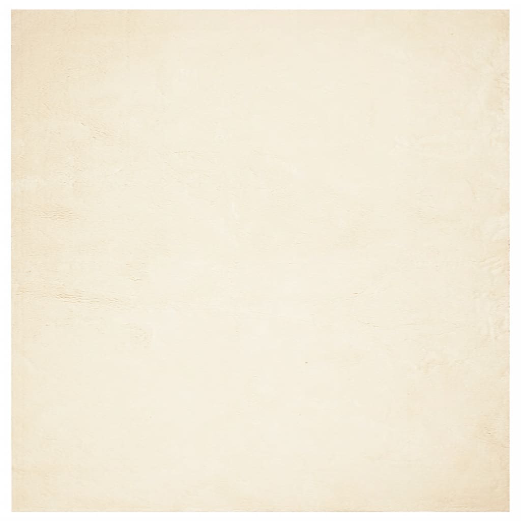 Vloerkleed HUARTE laagpolig zacht wasbaar 240x240 cm crème is nu te koop bij PeponiXL, paradijselijk wonen!