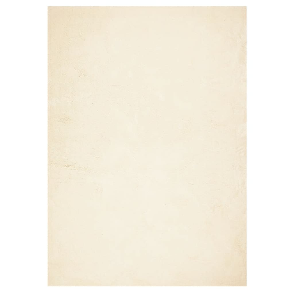 Vloerkleed HUARTE laagpolig zacht wasbaar 240x340 cm crème is nu te koop bij PeponiXL, paradijselijk wonen!