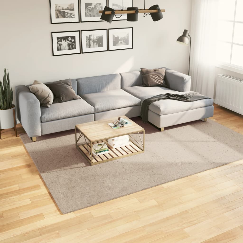 Vloerkleed HUARTE laagpolig zacht wasbaar 200x280cm zandkleurig is nu te koop bij PeponiXL, paradijselijk wonen!