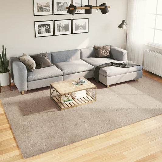 Vloerkleed HUARTE laagpolig zacht wasbaar 240x340cm zandkleurig is nu te koop bij PeponiXL, paradijselijk wonen!