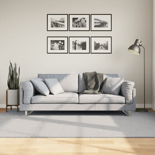 Vloerkleed HUARTE laagpolig zacht wasbaar 160x230 cm grijs is nu te koop bij PeponiXL, paradijselijk wonen!