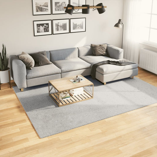 Vloerkleed HUARTE laagpolig zacht wasbaar 200x280 cm grijs is nu te koop bij PeponiXL, paradijselijk wonen!