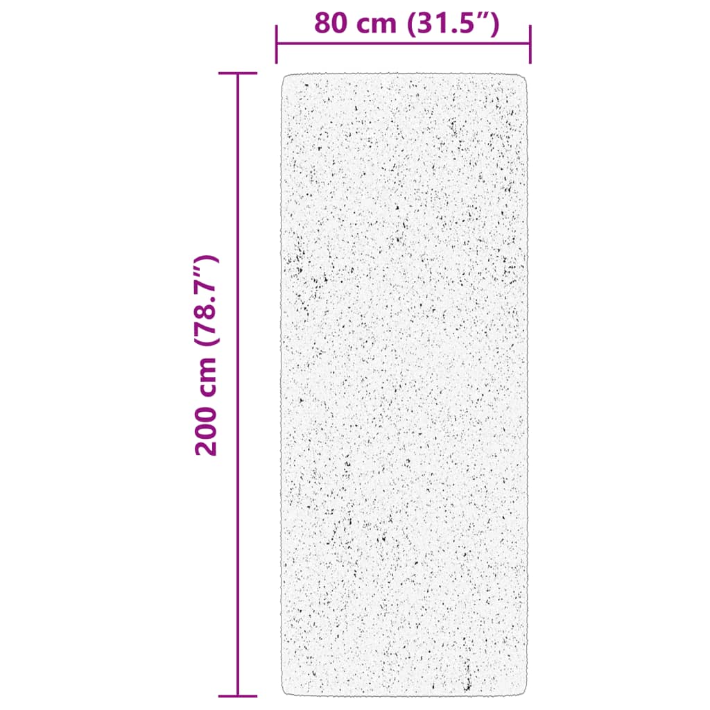 Vloerkleed HUARTE laagpolig zacht wasbaar 80x200 cm bosgroen is nu te koop bij PeponiXL, paradijselijk wonen!