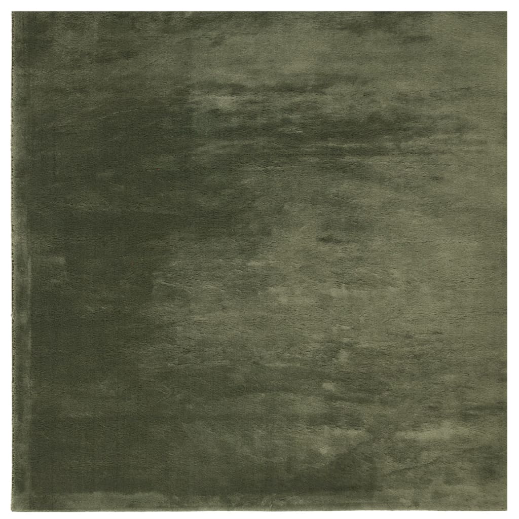 Vloerkleed HUARTE laagpolig zacht wasbaar 120x120 cm bosgroen is nu te koop bij PeponiXL, paradijselijk wonen!