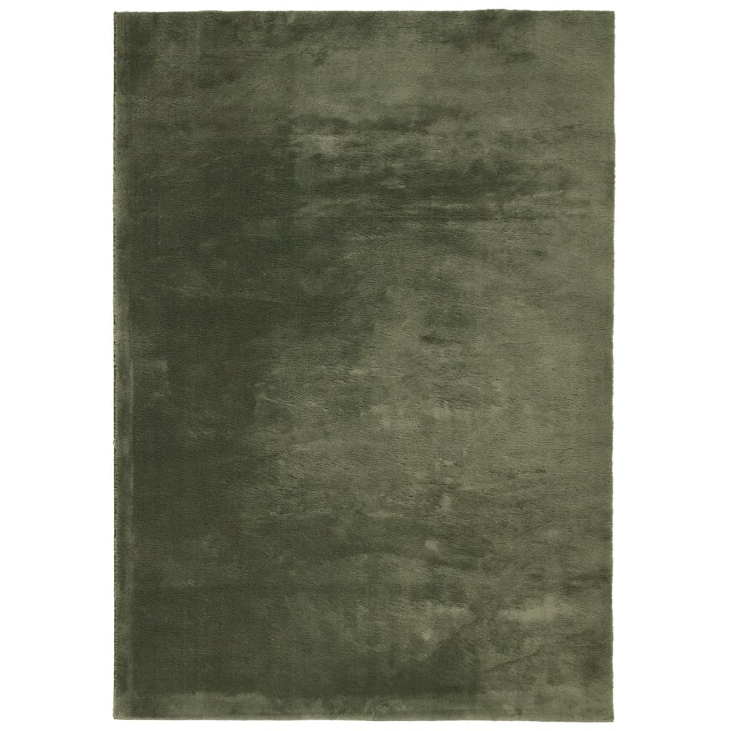 Vloerkleed HUARTE laagpolig zacht wasbaar 160x230 cm bosgroen is nu te koop bij PeponiXL, paradijselijk wonen!