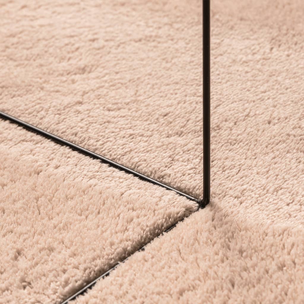 Vloerkleed HUARTE laagpolig zacht wasbaar 80x250 cm roze is nu te koop bij PeponiXL, paradijselijk wonen!
