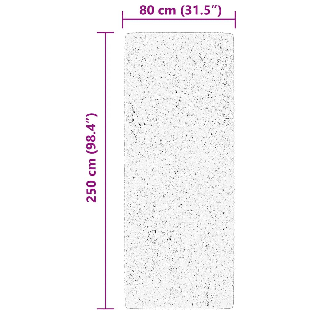 Vloerkleed HUARTE laagpolig zacht wasbaar 80x250 cm roze is nu te koop bij PeponiXL, paradijselijk wonen!