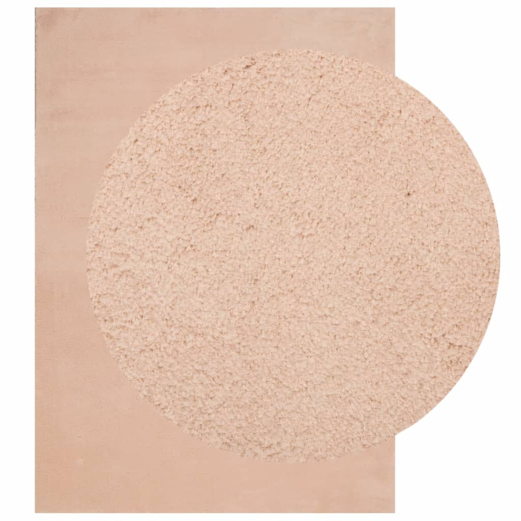 Vloerkleed HUARTE laagpolig zacht wasbaar 200x280 cm roze is nu te koop bij PeponiXL, paradijselijk wonen!