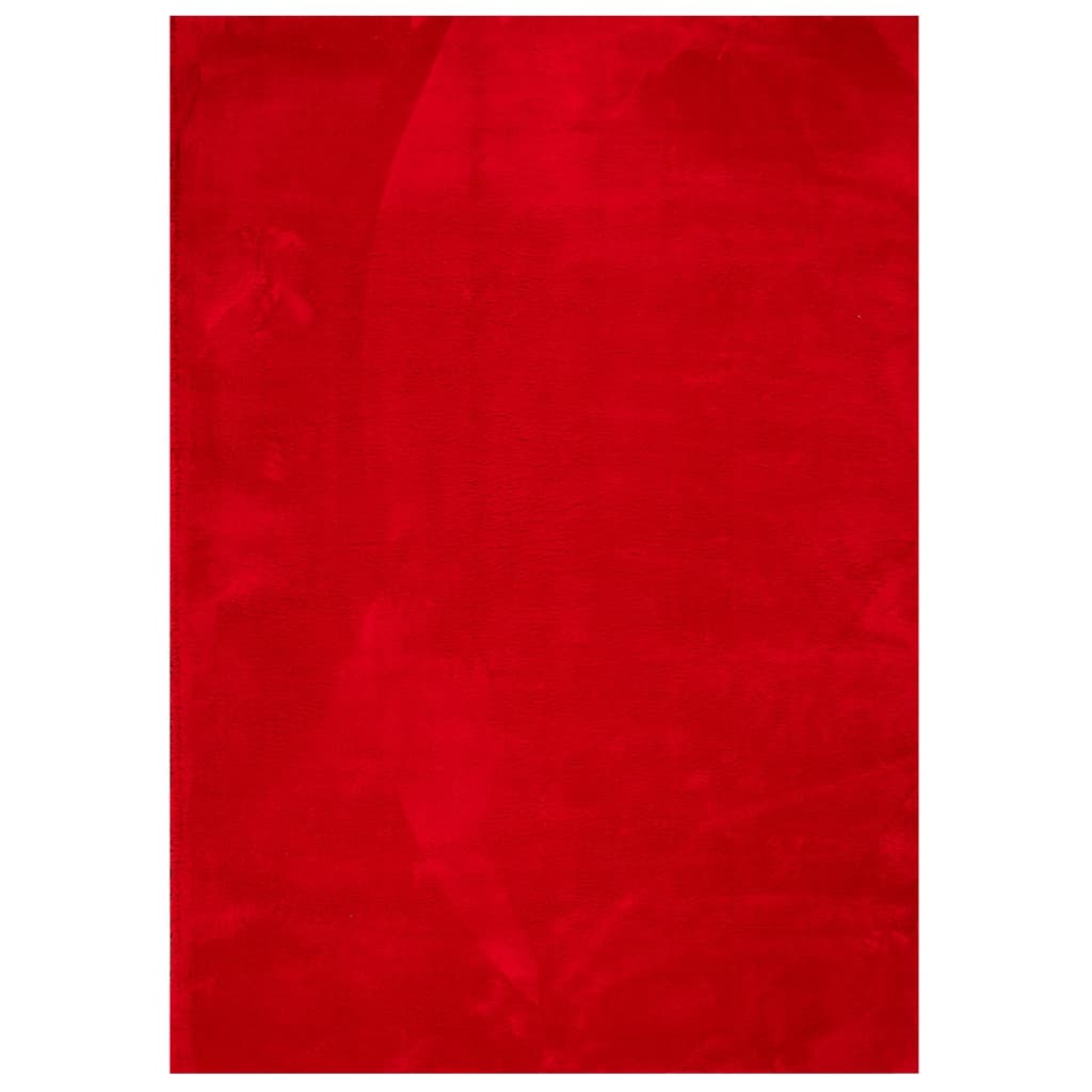 Vloerkleed HUARTE laagpolig zacht wasbaar 200x280 cm rood is nu te koop bij PeponiXL, paradijselijk wonen!