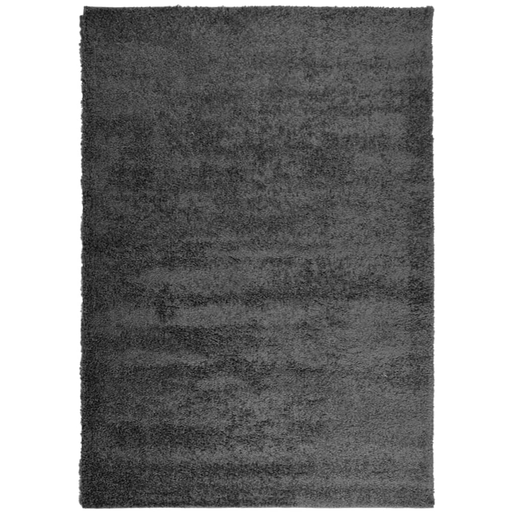 Vloerkleed PAMPLONA shaggy hoogpolig 120x170 cm antraciet is nu te koop bij PeponiXL, paradijselijk wonen!