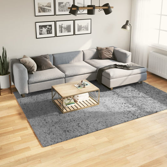 Vloerkleed PAMPLONA shaggy hoogpolig modern 200x280 cm grijs is nu te koop bij PeponiXL, paradijselijk wonen!