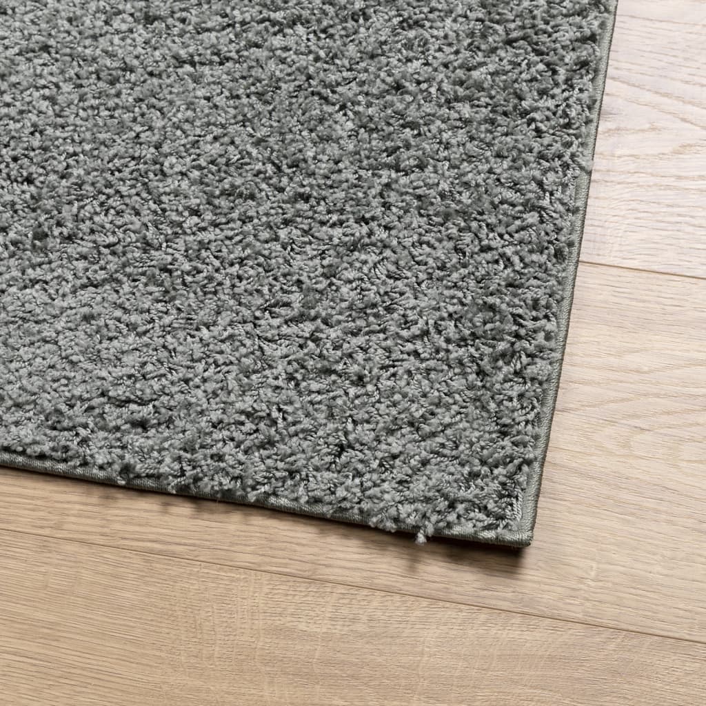 Vloerkleed PAMPLONA shaggy hoogpolig modern 80x150 cm groen is nu te koop bij PeponiXL, paradijselijk wonen!