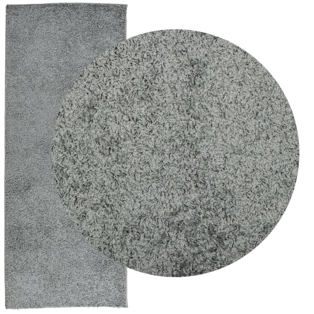 Vloerkleed PAMPLONA shaggy hoogpolig modern 80x200 cm groen is nu te koop bij PeponiXL, paradijselijk wonen!