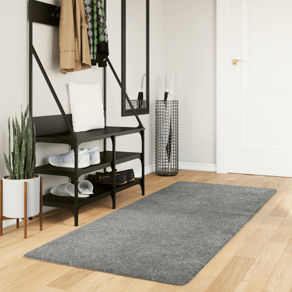 Vloerkleed PAMPLONA shaggy hoogpolig modern 80x200 cm groen is nu te koop bij PeponiXL, paradijselijk wonen!