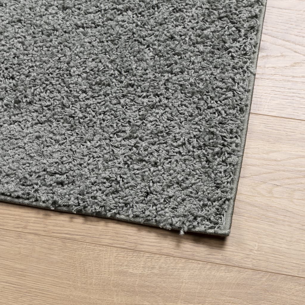 Vloerkleed PAMPLONA shaggy hoogpolig modern 140x200 cm groen is nu te koop bij PeponiXL, paradijselijk wonen!