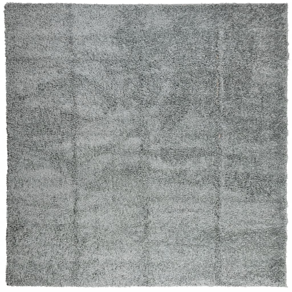 Vloerkleed PAMPLONA shaggy hoogpolig modern 160x160 cm groen is nu te koop bij PeponiXL, paradijselijk wonen!