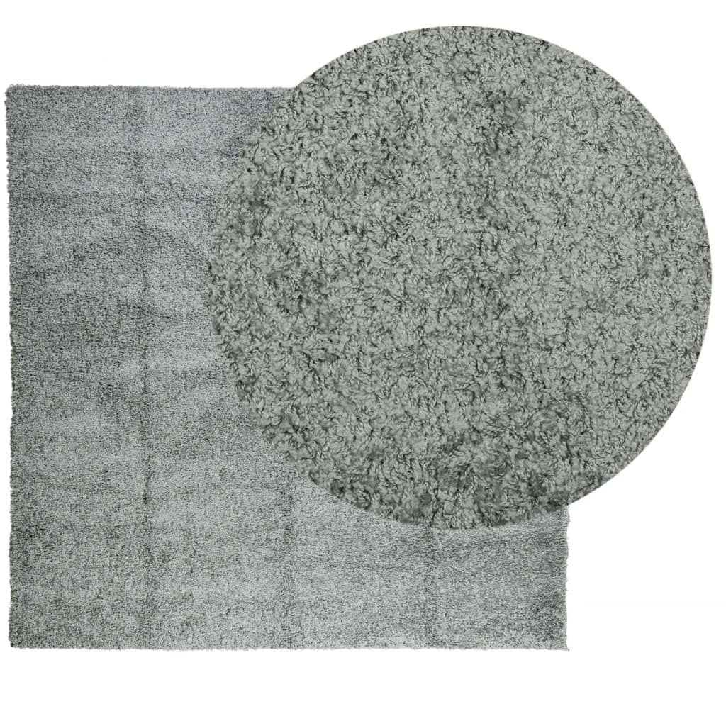 Vloerkleed PAMPLONA shaggy hoogpolig modern 160x160 cm groen is nu te koop bij PeponiXL, paradijselijk wonen!