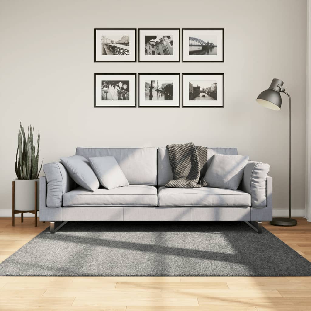 Vloerkleed PAMPLONA shaggy hoogpolig modern 160x160 cm groen is nu te koop bij PeponiXL, paradijselijk wonen!