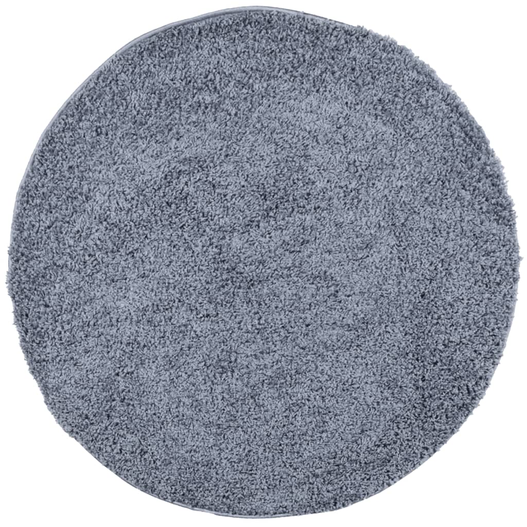 Vloerkleed PAMPLONA shaggy hoogpolig modern Ø 280 cm blauw is nu te koop bij PeponiXL, paradijselijk wonen!
