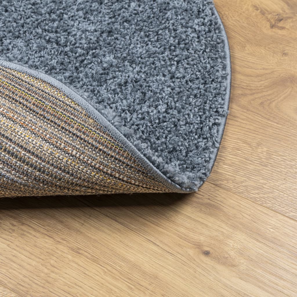 Vloerkleed PAMPLONA shaggy hoogpolig modern Ø 280 cm blauw is nu te koop bij PeponiXL, paradijselijk wonen!