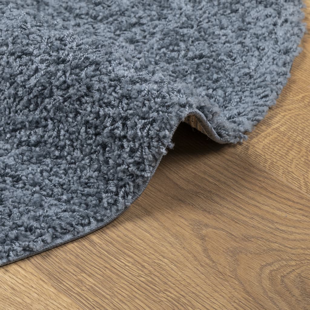 Vloerkleed PAMPLONA shaggy hoogpolig modern Ø 280 cm blauw is nu te koop bij PeponiXL, paradijselijk wonen!