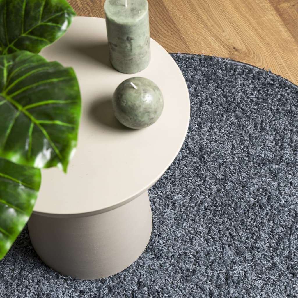 Vloerkleed PAMPLONA shaggy hoogpolig modern Ø 280 cm blauw is nu te koop bij PeponiXL, paradijselijk wonen!
