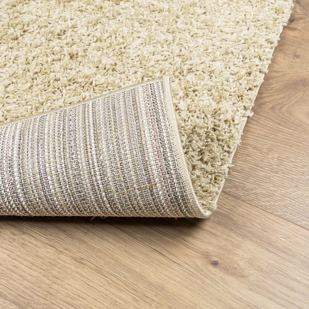 Vloerkleed PAMPLONA shaggy hoogpolig modern 80x200 cm goudkleur is nu te koop bij PeponiXL, paradijselijk wonen!