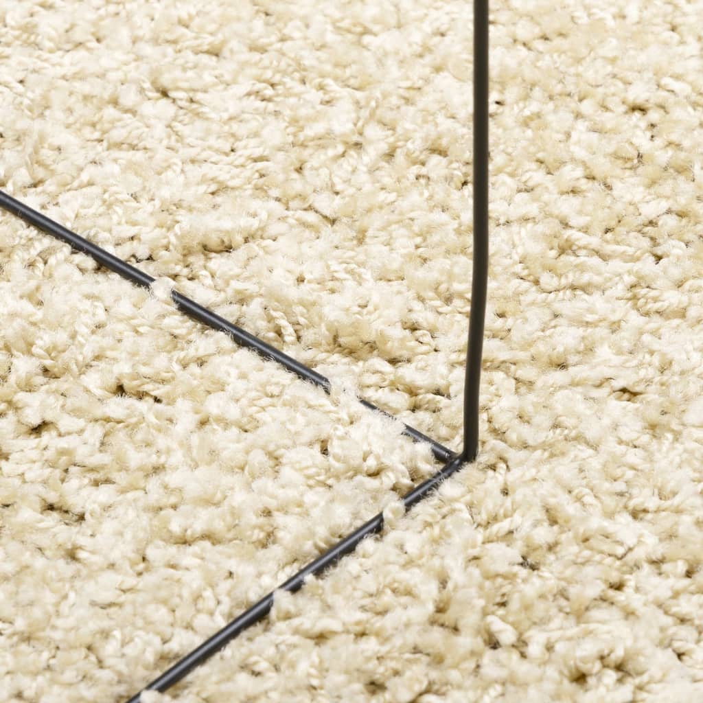Vloerkleed PAMPLONA shaggy hoogpolig modern 80x200 cm goudkleur is nu te koop bij PeponiXL, paradijselijk wonen!