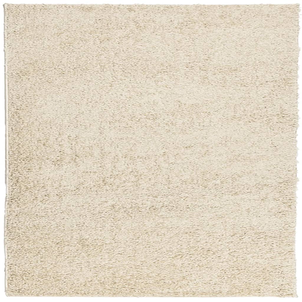Vloerkleed PAMPLONA shaggy hoogpolig modern 160x160 cm goud is nu te koop bij PeponiXL, paradijselijk wonen!