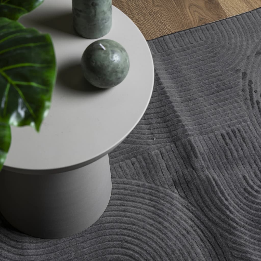 Vloerkleed IZA laagpolig Scandinavisch 100x200 cm antraciet is nu te koop bij PeponiXL, paradijselijk wonen!