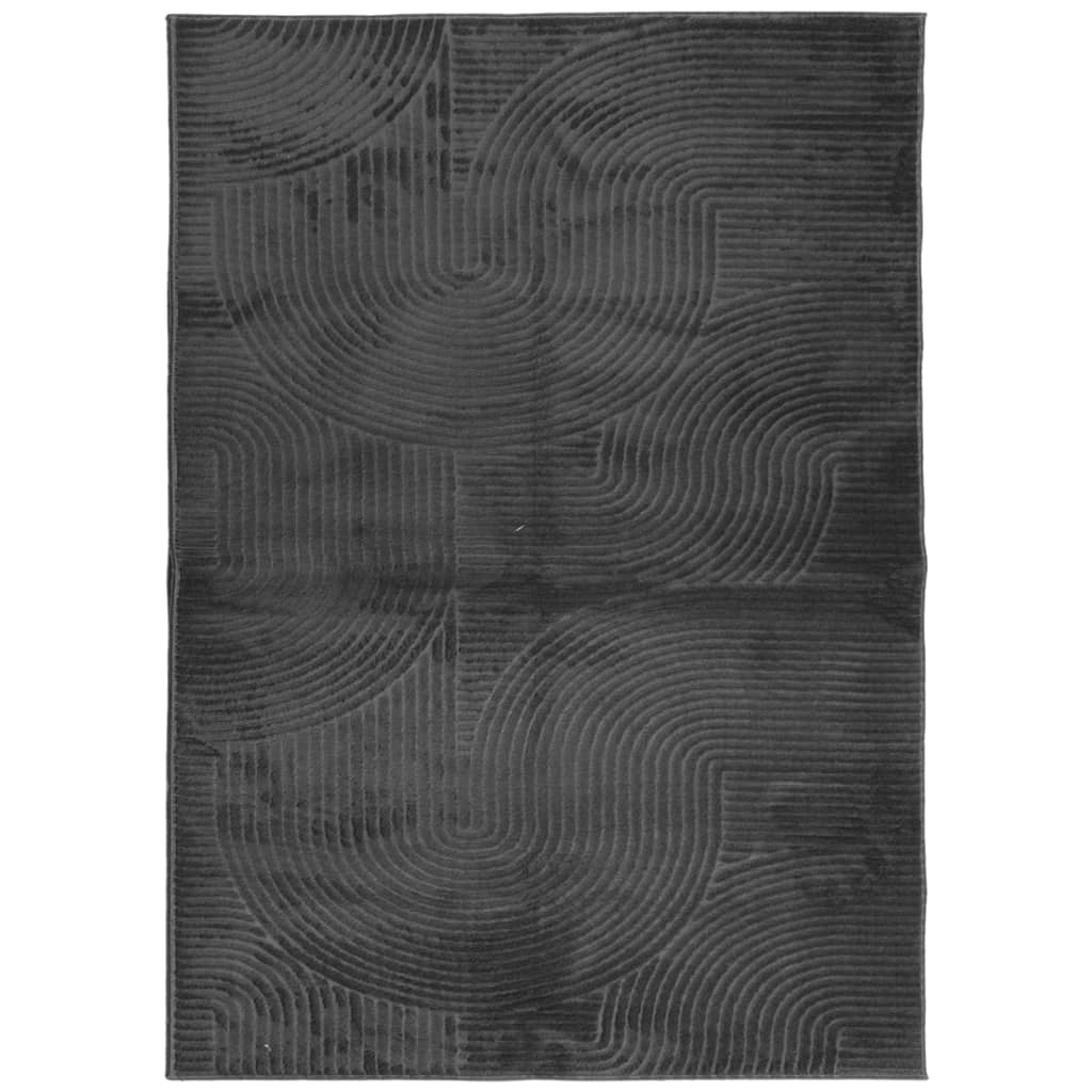 Vloerkleed IZA laagpolig Scandinavisch 200x280 cm antraciet is nu te koop bij PeponiXL, paradijselijk wonen!