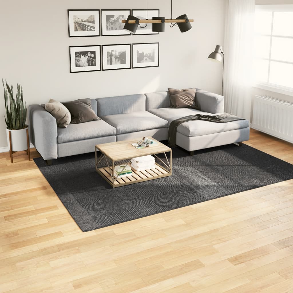 Vloerkleed IZA laagpolig Scandinavisch 200x280 cm antraciet is nu te koop bij PeponiXL, paradijselijk wonen!