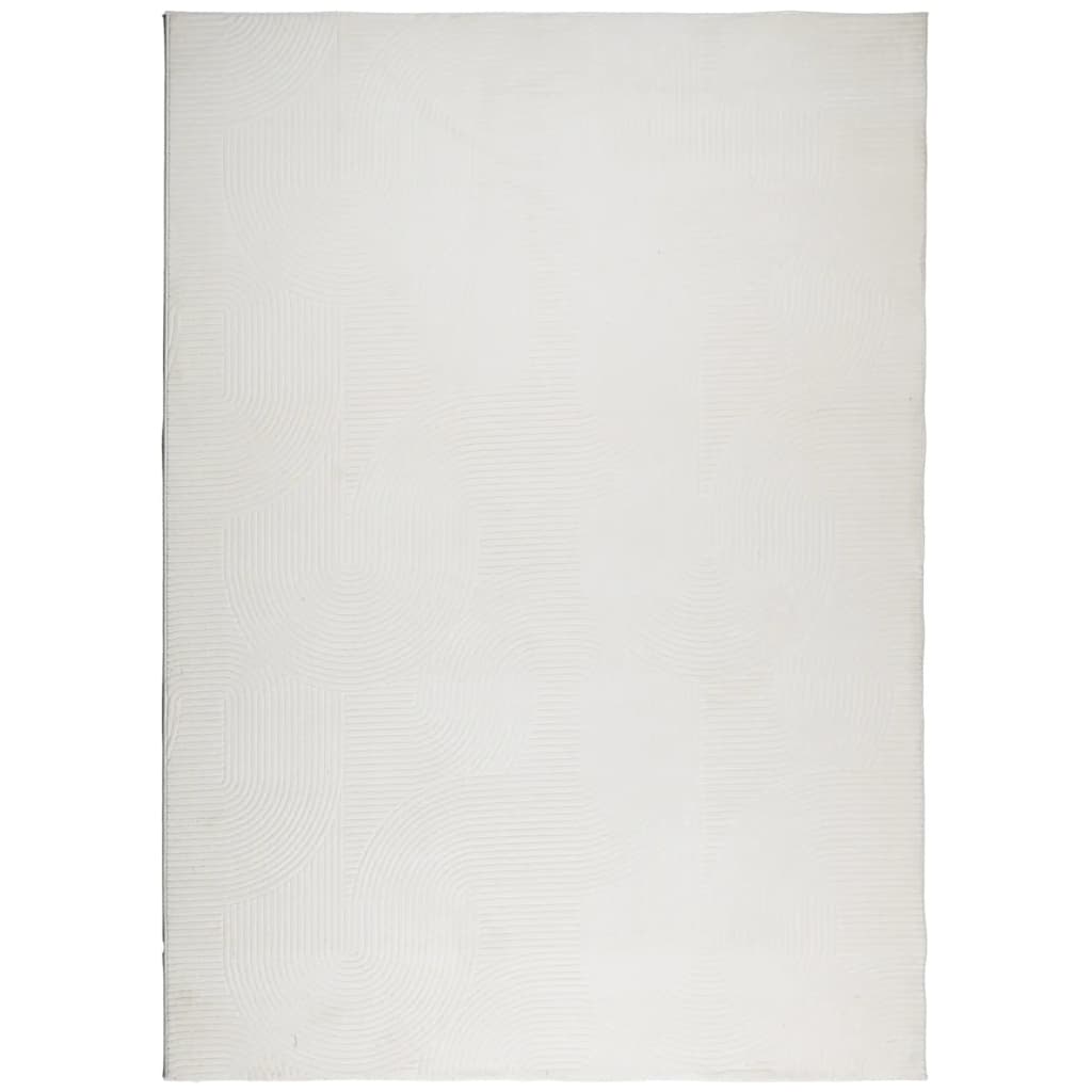 Vloerkleed IZA laagpolig Scandinavisch 200x280 cm crèmekleurig is nu te koop bij PeponiXL, paradijselijk wonen!