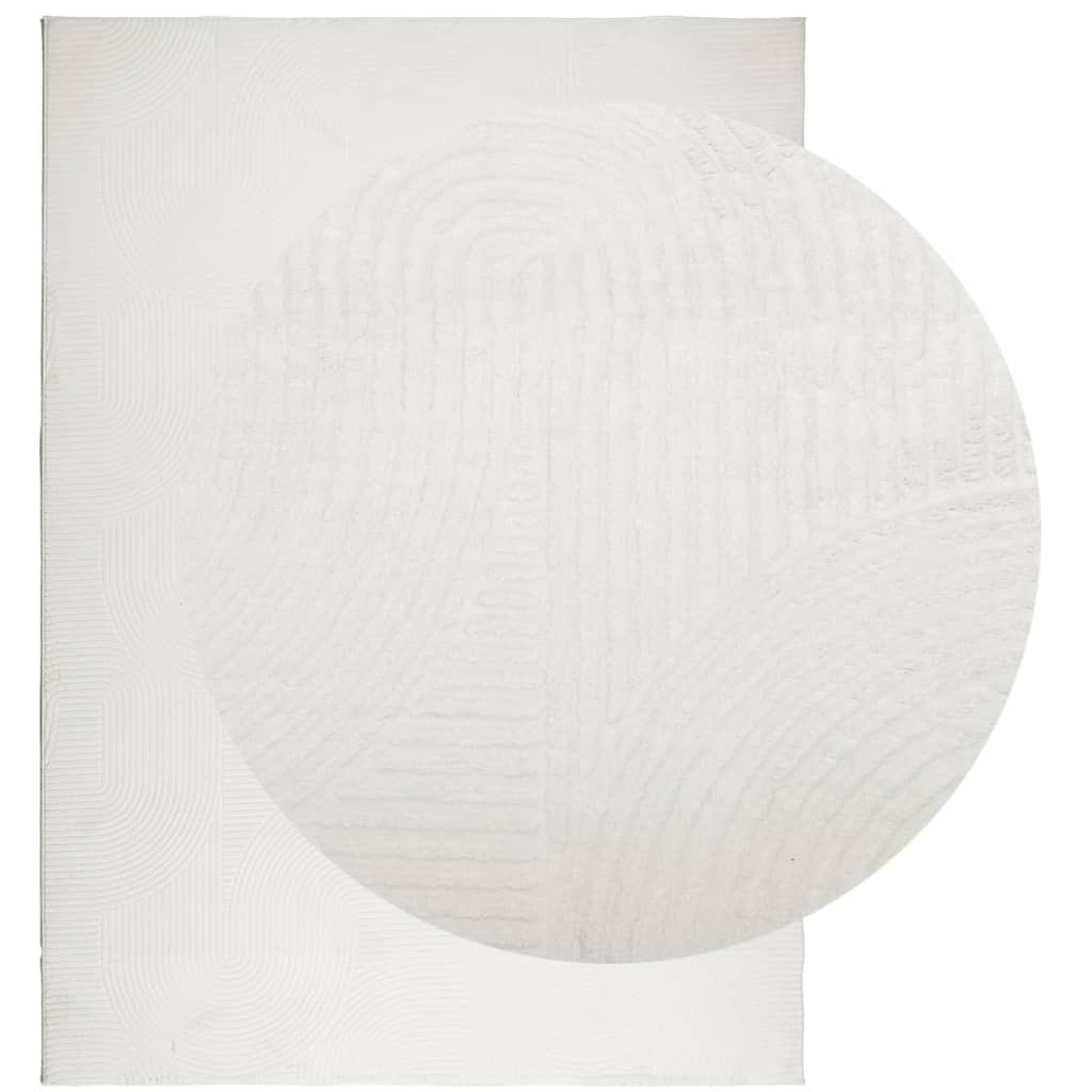 Vloerkleed IZA laagpolig Scandinavisch 200x280 cm crèmekleurig is nu te koop bij PeponiXL, paradijselijk wonen!