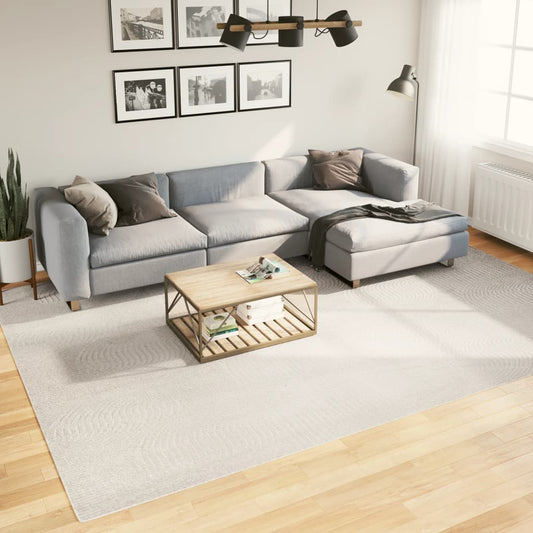 Vloerkleed IZA laagpolig Scandinavisch 240x340 cm crèmekleurig is nu te koop bij PeponiXL, paradijselijk wonen!