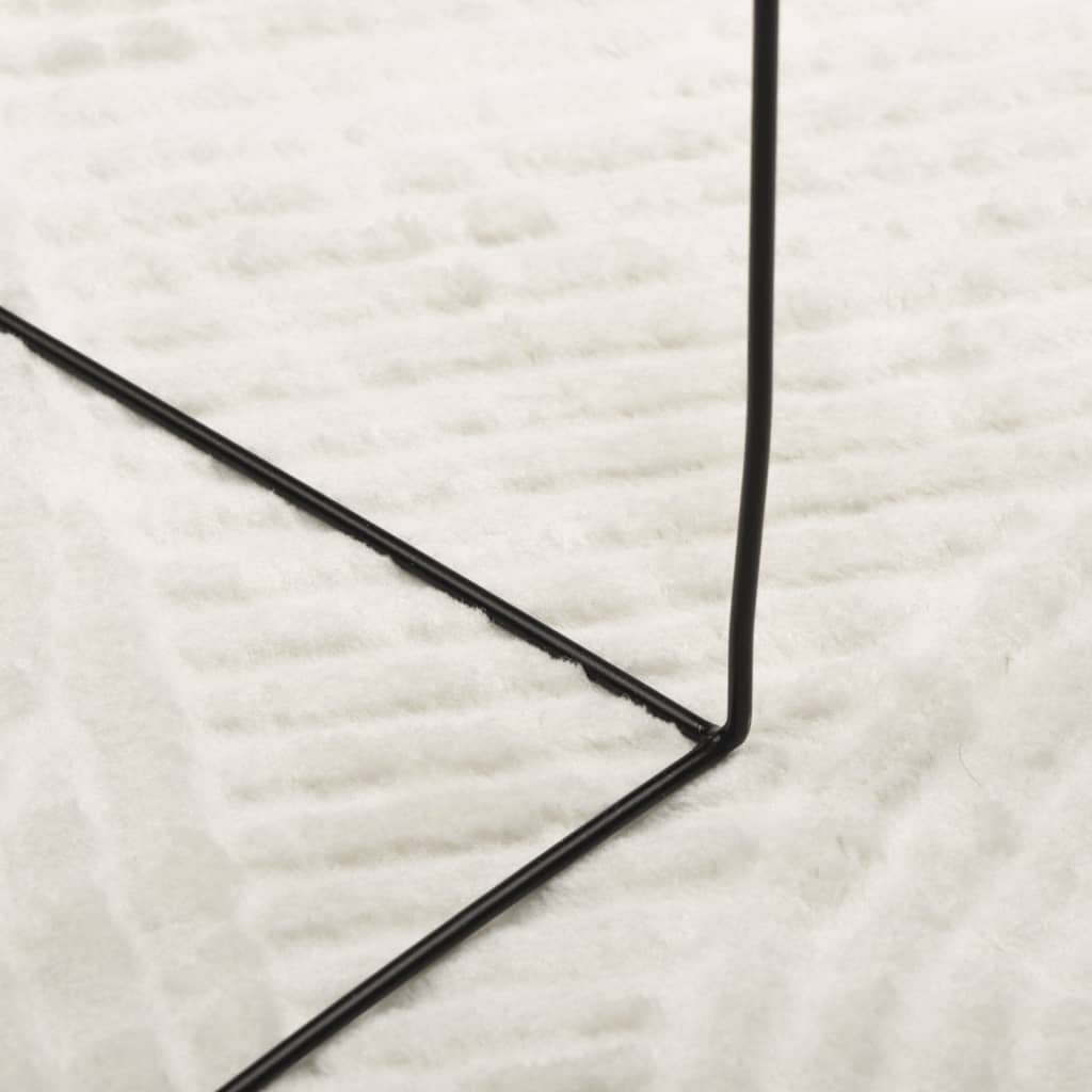 Vloerkleed IZA laagpolig Scandinavisch Ø 160 cm crèmekleurig is nu te koop bij PeponiXL, paradijselijk wonen!